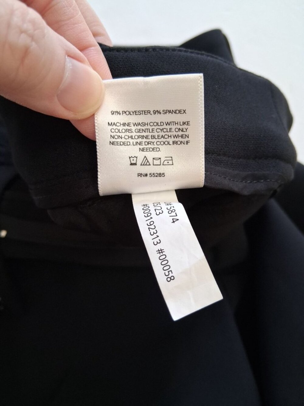 Express Editor 6L Wide Leg Relaxed Trouser Mid Rise Black Pants Size 6L - Picture 6 of 10